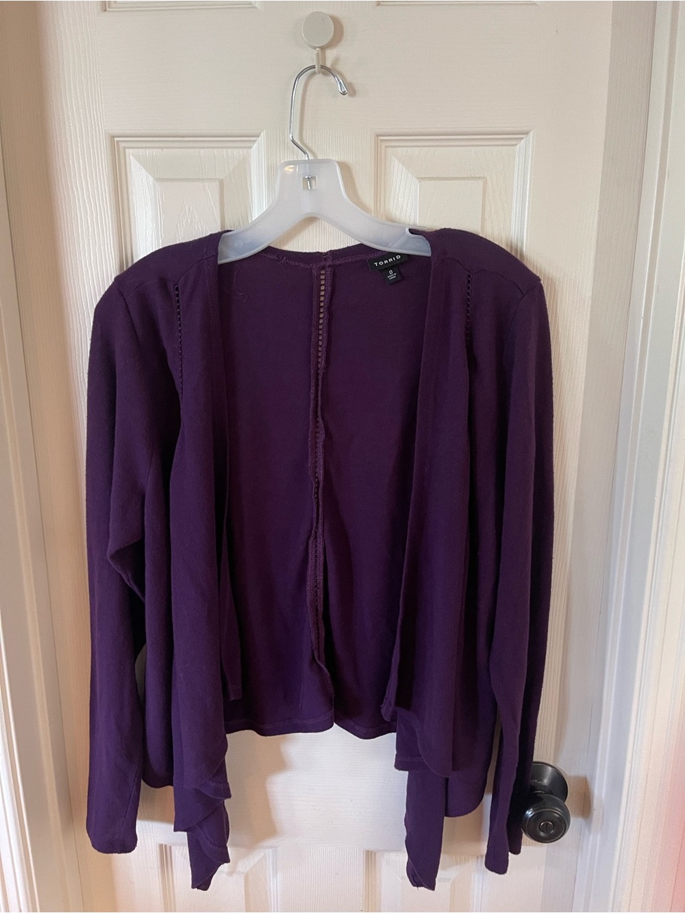 Torrid Women’s Purple Open-Front Cardigan fall festival cottage pumpkin spice